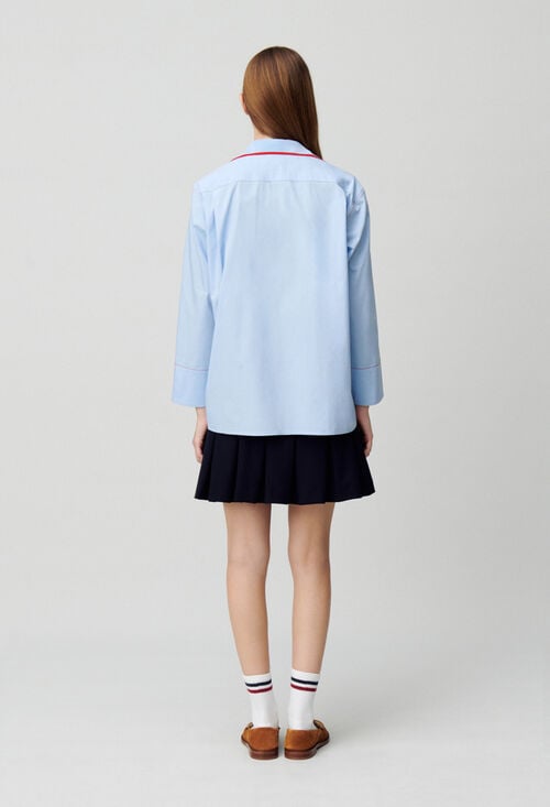 Claudie Chemise Oversize Contrastée Pour Femme