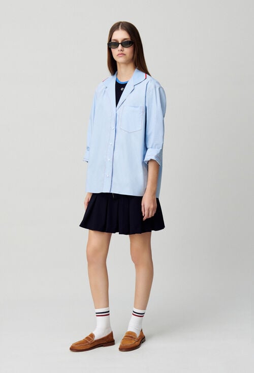 claudie Chemise oversize contrastée pour femme