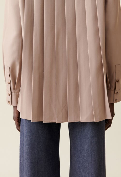 Claudie Chemise Oversize Plissée Pour Femme