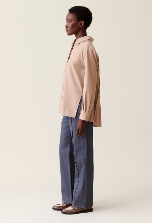 Claudie Chemise Oversize Plissée Pour Femme