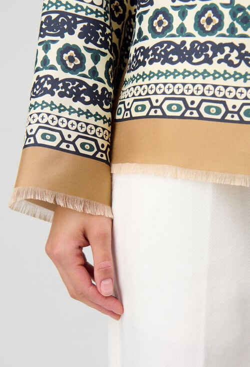 Claudie Chemise Soie Imprimée Pour Femme