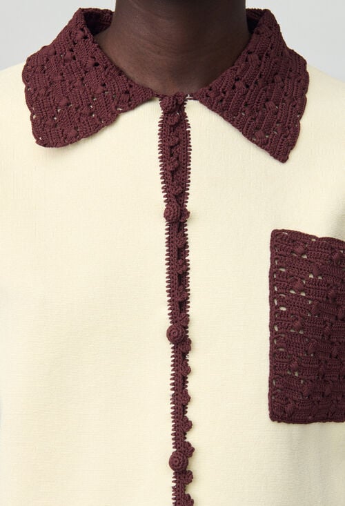 Claudie Chemisette Maille Fine Pour Femme