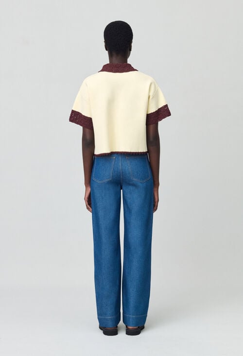 Claudie Chemisette Maille Fine Pour Femme