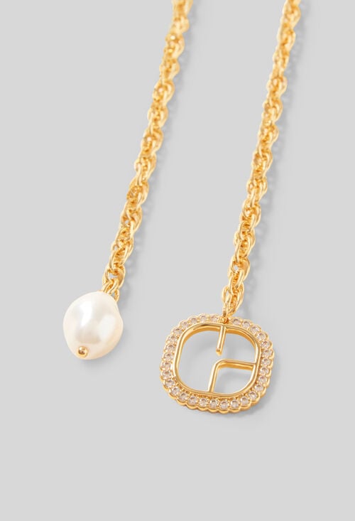 claudie Collier double chaîne perle pour femme
