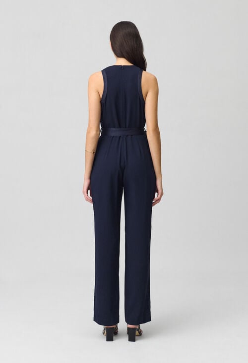 Claudie Combinaison Pantalon Marine Pour Femme