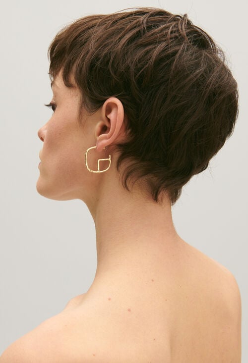 claudie Créoles CP laiton doré pour femme