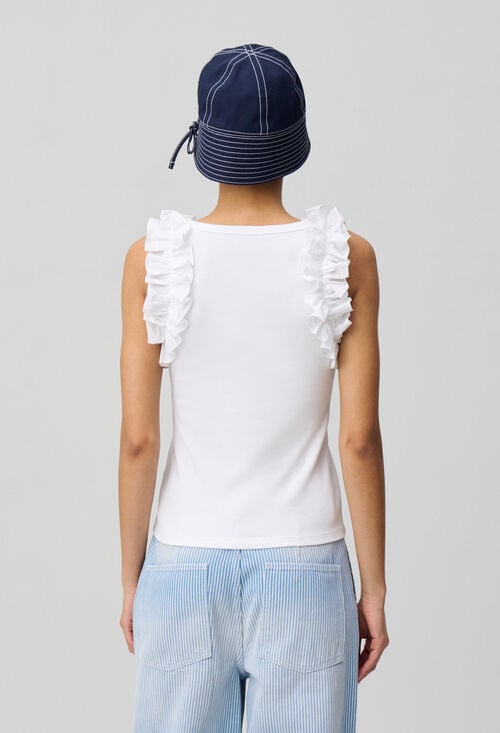 Claudie Débardeur à Volants Pour Femme