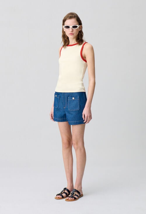 claudie Débardeur contrasté pour femme