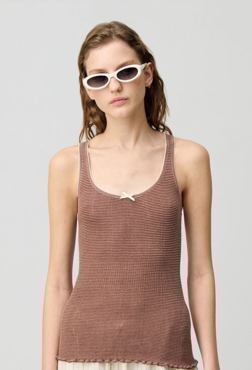 Claudie Débardeur Maille Fine Pour Femme