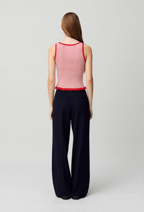 Claudie Débardeur Rayé Maille Fine Pour Femme