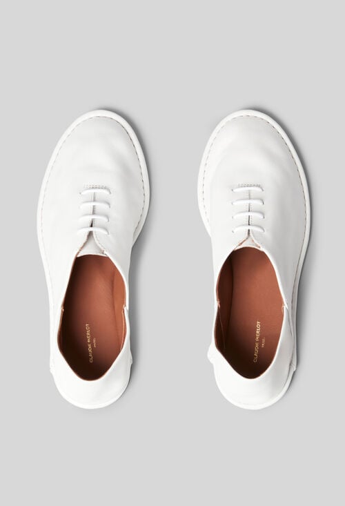 Claudie Derbies Cuir Souple Pour Femme