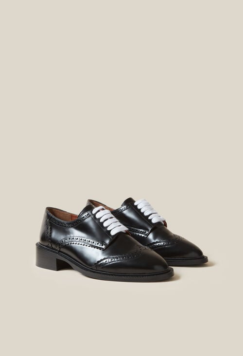 Claudie Derbies Cuir Vernis Pour Femme