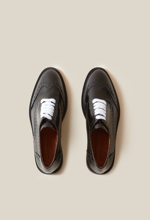 Claudie Derbies Cuir Vernis Pour Femme