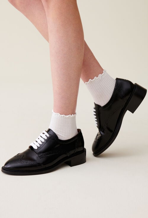 claudie Derbies cuir vernis pour femme