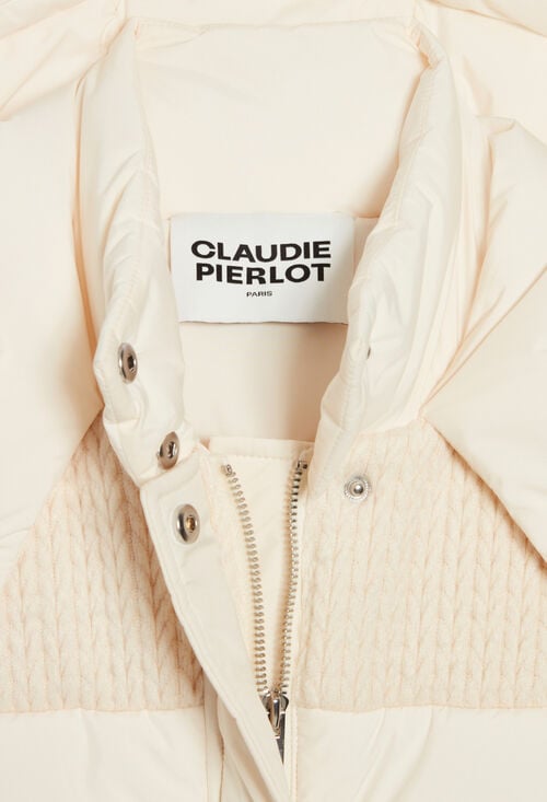 Claudie Doudoune Bi-matière écrue Pour Femme