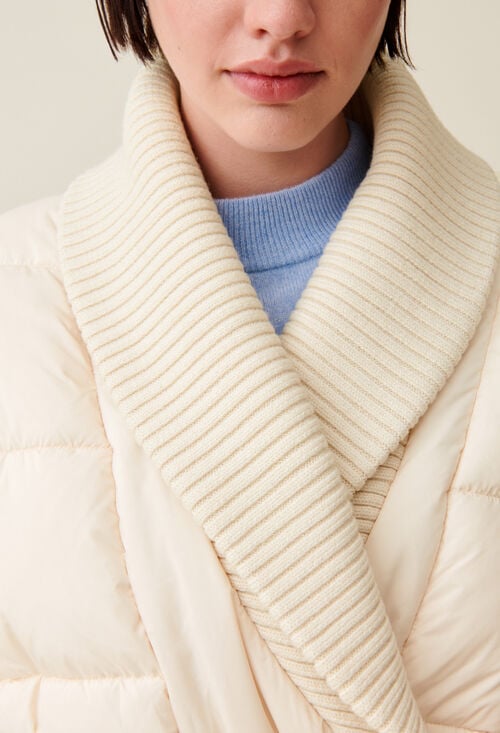 Claudie Doudoune Longue Col Châle Pour Femme