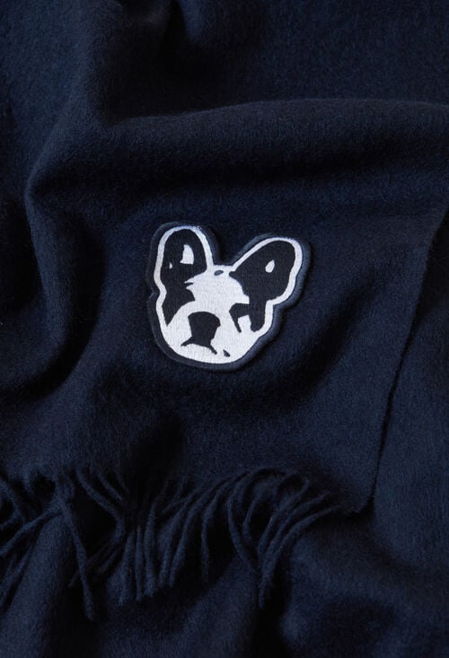 Claudie Echarpe Laine Franges Jean Toto Pour Femme