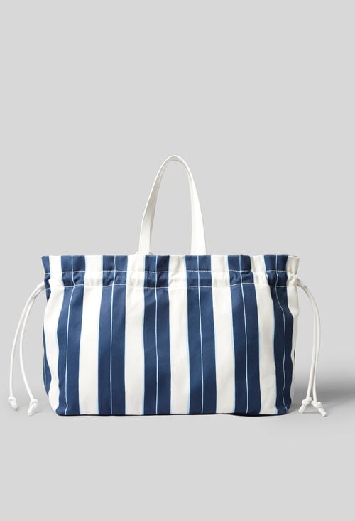 Claudie Grand Sac Cabas Rayé Pour Femme