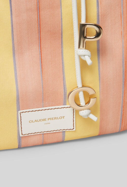 Claudie Grand Sac Cabas Rayé Pour Femme