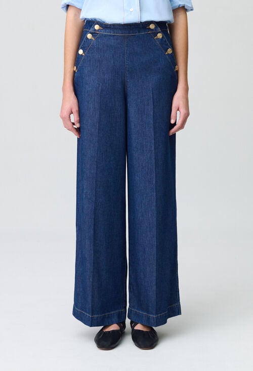 claudie Jean large à pont pour femme