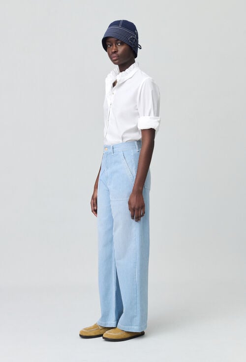 Claudie Jean Large Délavé Pour Femme