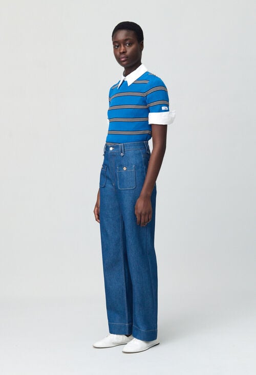 Claudie Jean Large Taille Haute Pour Femme