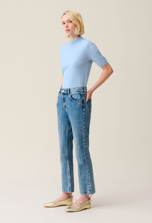 Claudie Jean Louis Flare Denim Clair Pour Femme