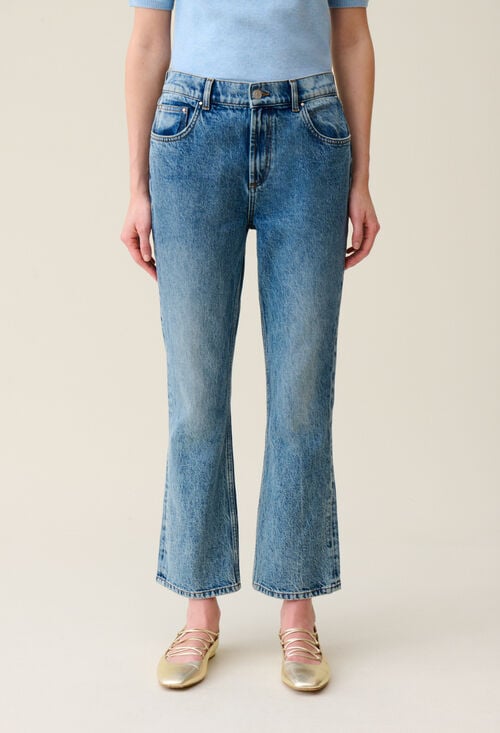 claudie Jean Louis flare denim clair pour femme