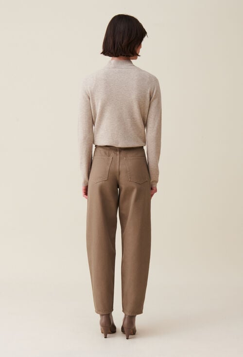 Claudie Jean Luc Mom Taupe Pour Femme