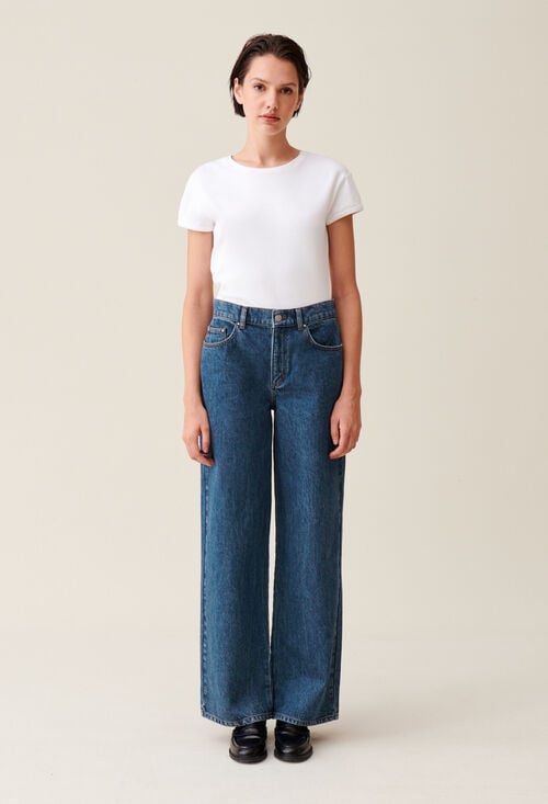 Claudie Jean Michel Baggy Denim Foncé Pour Femme