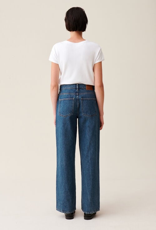 Claudie Jean Michel Baggy Denim Foncé Pour Femme