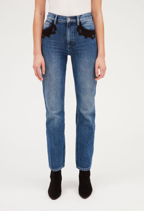 Claudie Jean Mid-blue Western Pour Femme