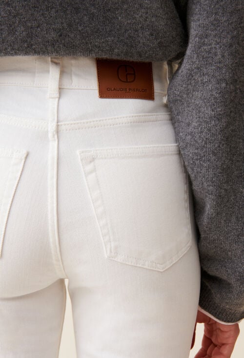 Claudie Jean Toto Slim 7/8ème écru Pour Femme