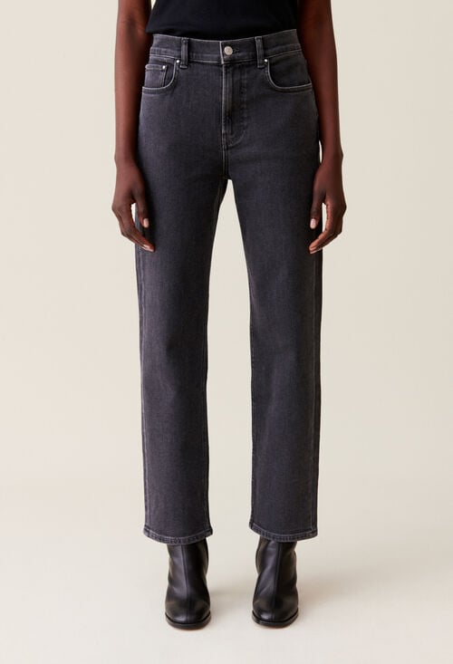 claudie Jean Toto slim gris anthracite pour femme