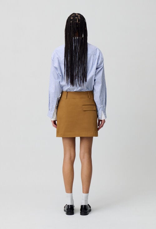 Claudie Jupe Courte à Boutons Pour Femme