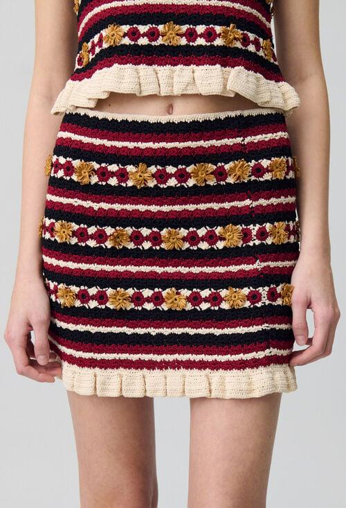 Claudie Jupe Courte Crochet Pour Femme