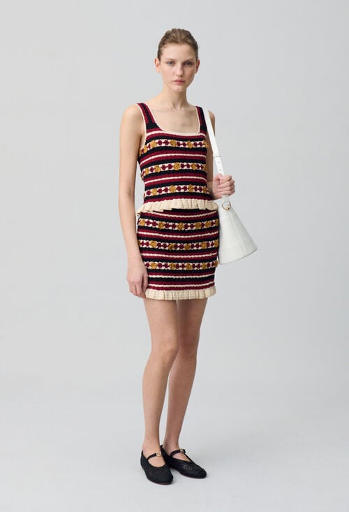 claudie Jupe courte crochet pour femme