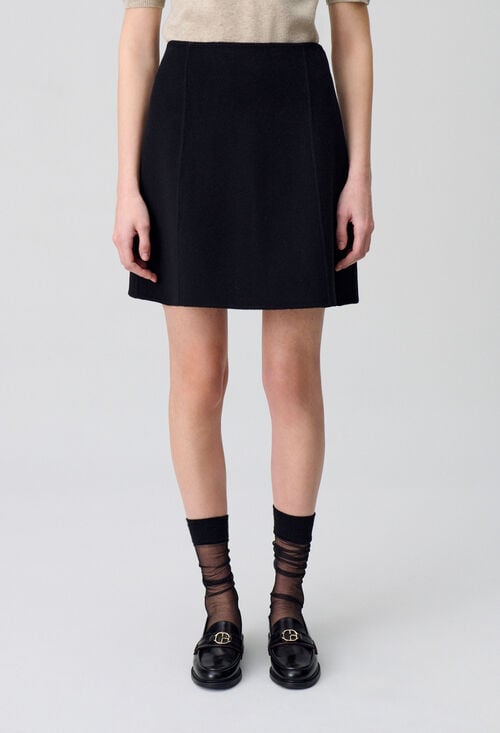 Claudie Jupe Courte Droite Pour Femme