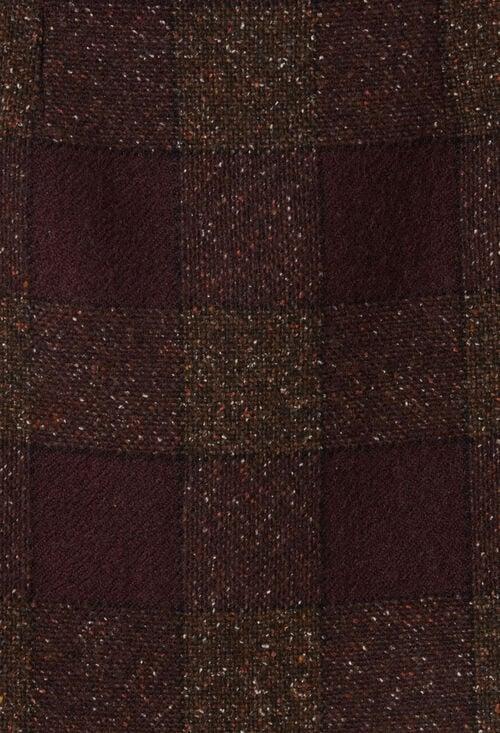 Claudie Jupe Courte Maille Carreaux Pour Femme