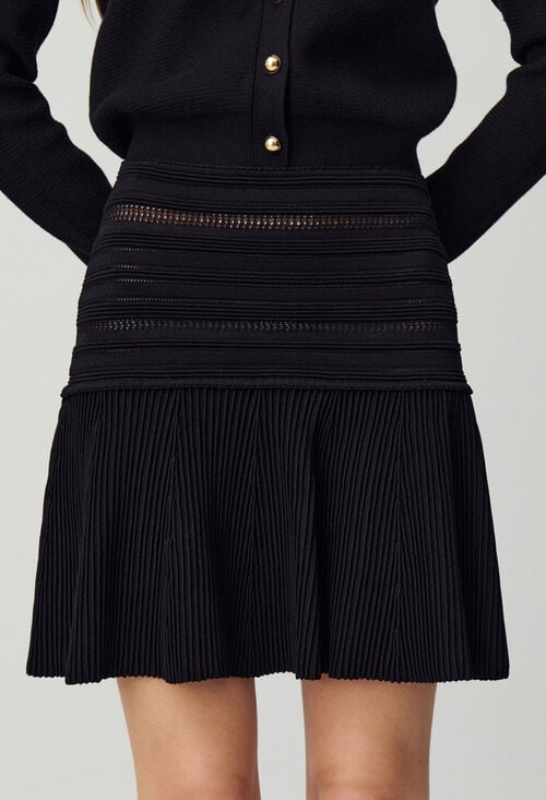 claudie Jupe courte maille fine pour femme