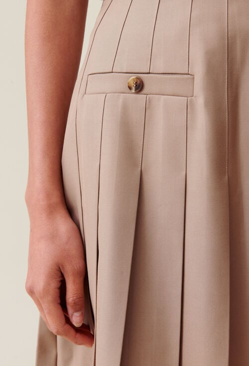 Claudie Jupe Courte Plissée Pour Femme