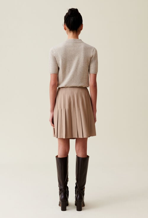 Claudie Jupe Courte Plissée Pour Femme