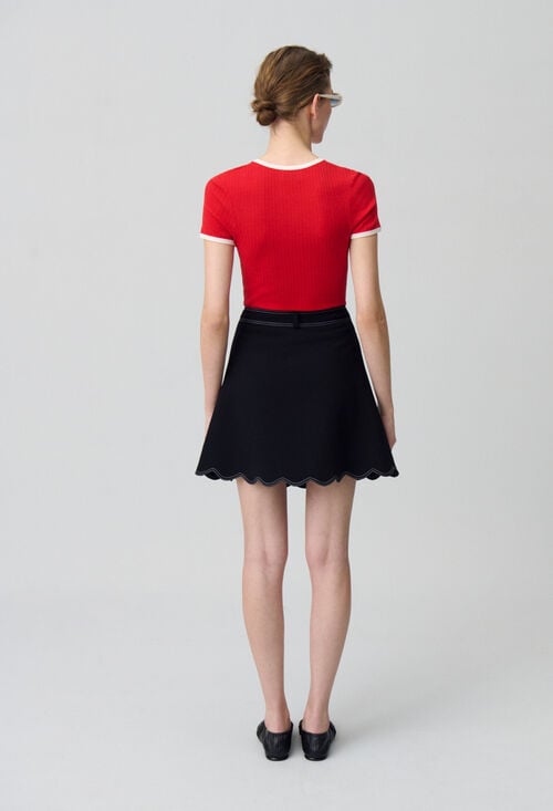 Claudie Jupe Courte Portefeuille Pour Femme