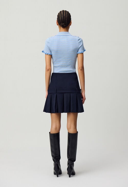 Claudie Jupe Courte Tailleur Pour Femme