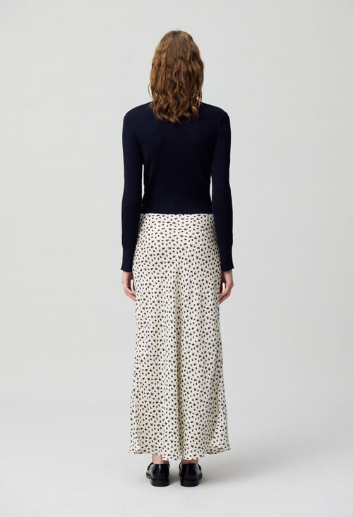 Claudie Jupe Fluide Imprimé Fleurs Pour Femme