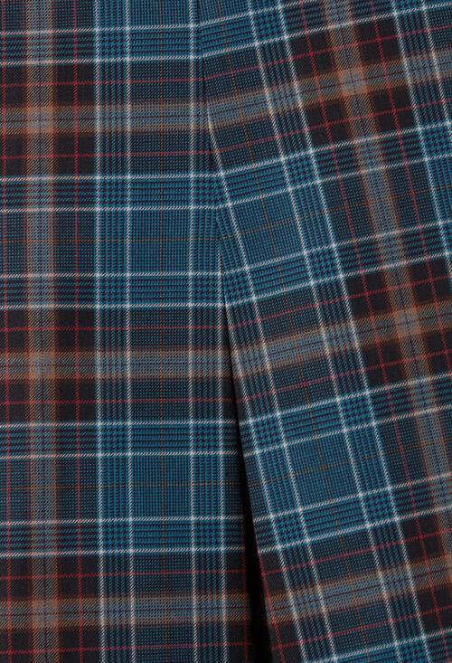 Claudie Jupe Laine Carreaux Pour Femme