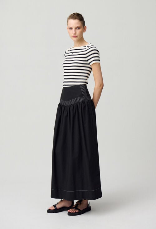 Claudie Jupe Longue Basque Pour Femme