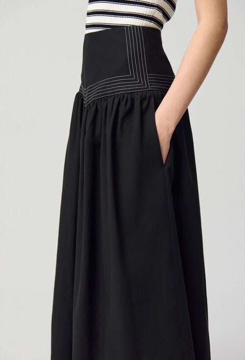 Claudie Jupe Longue Basque Pour Femme