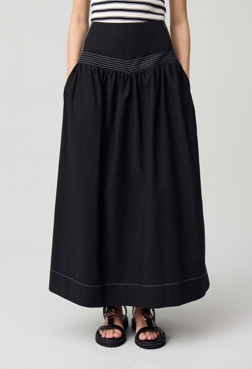 claudie Jupe longue basque pour femme