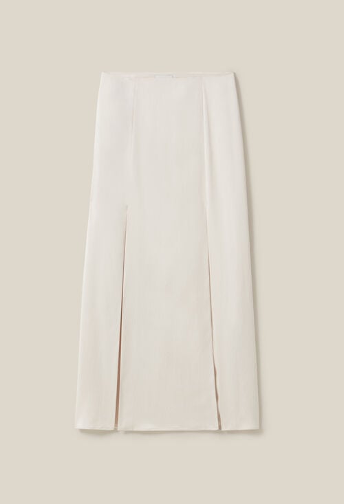 Claudie Jupe Longue Fluide à Pinces Pour Femme